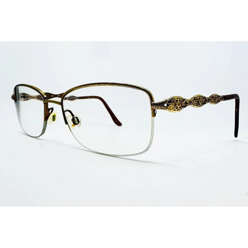 Sophia Loren Beau Rivage 80 Eyeglass Frames Womens Gold Zyloware 183 135